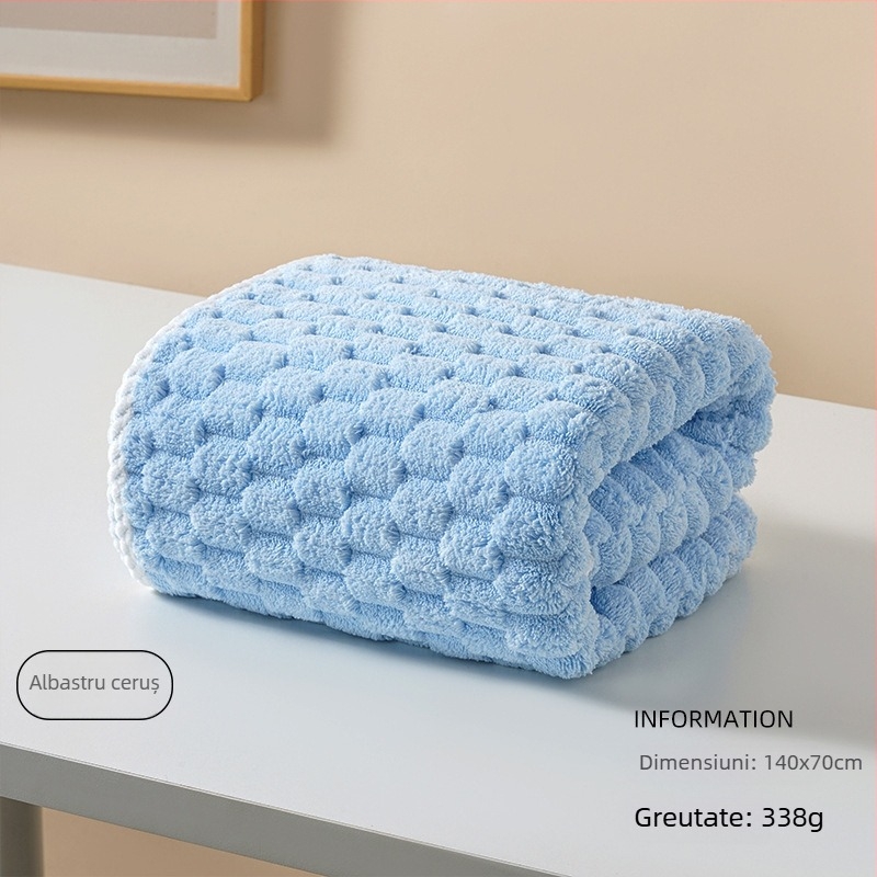 Prosop de baie pentru animale de companie – moale din fleece coral, ultra-absorbent, uscare rapidă, antibacterian și deodorant, moale și fără scame, pentru câini