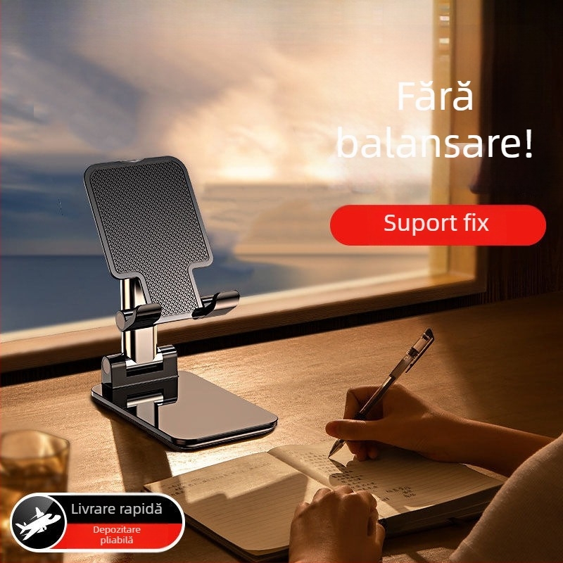 Suport de birou pentru tabletă - reglabil, pliabil, portabil, construcție din plastic, compatibil cu iPad