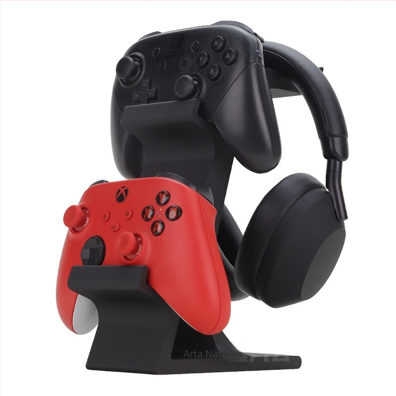 Suport de birou pentru controler și căști, compatibil universal, modelul 020106005, greutate 160 g