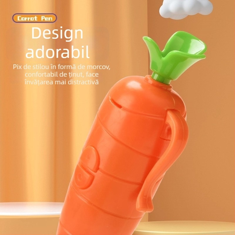 Pix de înregistrare cu morcov – papetărie Zootopia, USB 2.0, 1 microfon, baterie AA, fără afișaj, fără suport pentru card de memorie