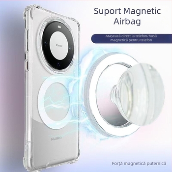 Snap-on MagSafe inel magnetic pentru telefon – material PC, modelul 000, rotativ și detașabil, compatibil cu Mate70, Mate70 Pro, Honor Magic7 Pro, Magic7, Huawei Nova 12/13