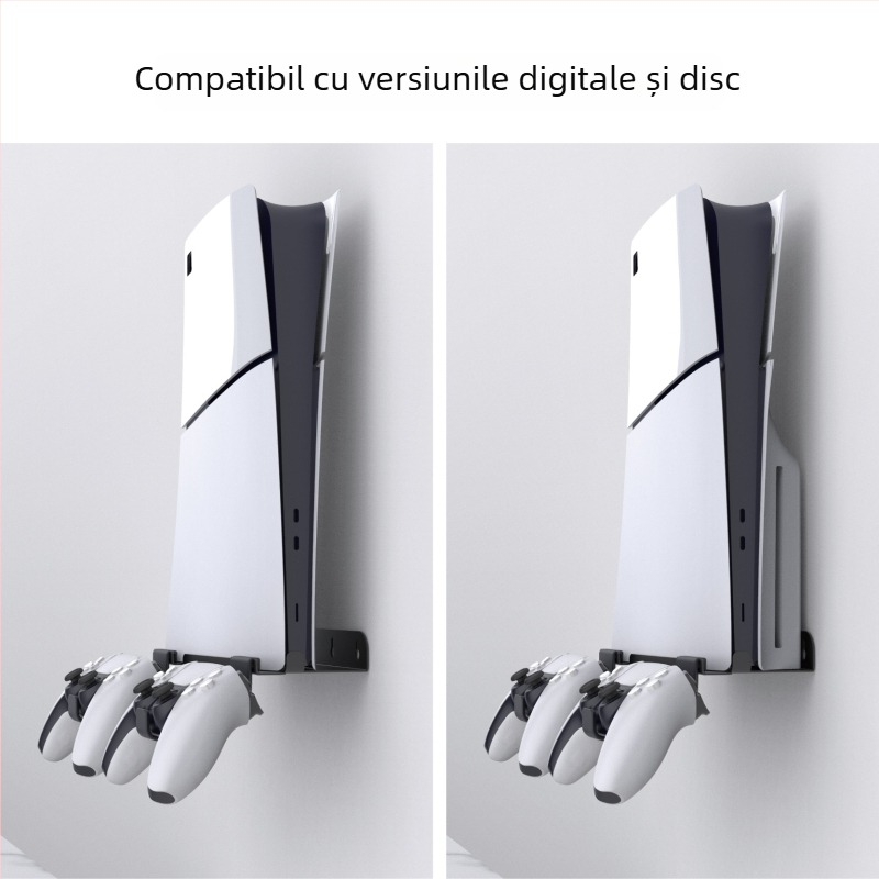 PS5 Slim suport de perete pentru consolă – Fier, raft de depozitare montat pe perete, model Ps5slim console