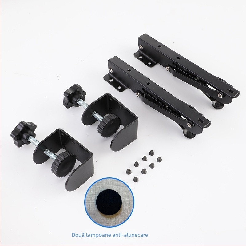 Suport pliabil pentru tastatură cu clips, din oțel laminat la rece, model 0033, încărcare 50 kg