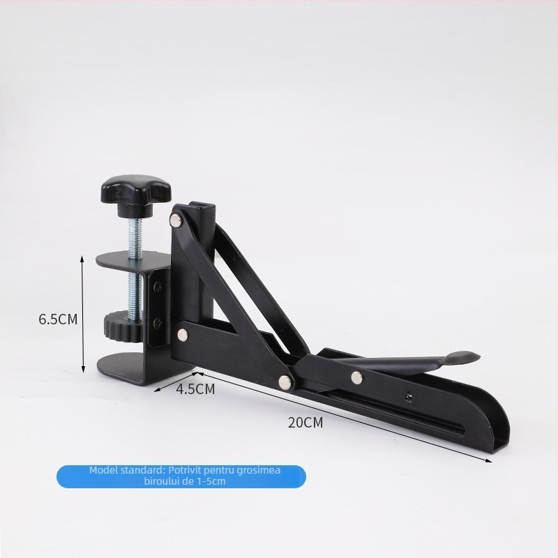 Suport pliabil pentru tastatură cu clips, din oțel laminat la rece, model 0033, încărcare 50 kg