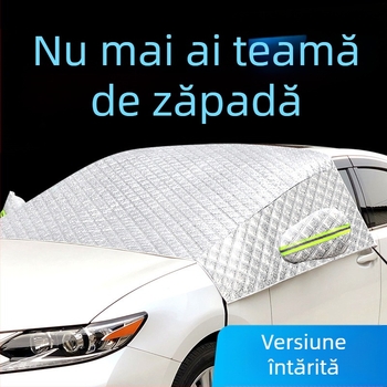 Protecție pentru geamuri auto împotriva zăpezii, design minimalist, personalizare cu logo