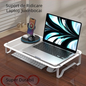 Suport pentru laptop din plastic, cu design rotativ — organizator de depozitare pentru laptopuri de gaming