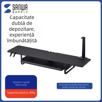 Suport multifuncțional pentru laptop și raft de depozitare pe birou — Material ABS, Model kb940, Compatibil universal, Capacitate 30 kg, Lungime cablu 1,35 m