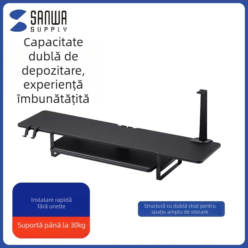 Suport multifuncțional pentru laptop și raft de depozitare pe birou — Material ABS, Model kb940, Compatibil universal, Capacitate 30 kg, Lungime cablu 1,35 m