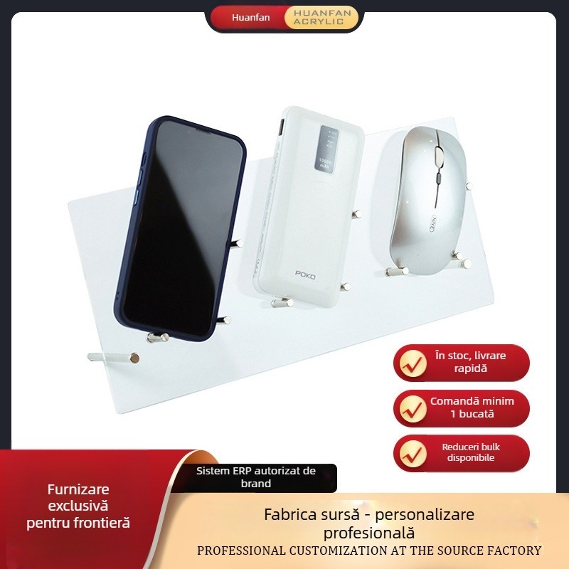 Phantom Sail Suport de afișaj multi-dispozitiv pentru mouse, tastatură, power bank, husă de telefon și iPad