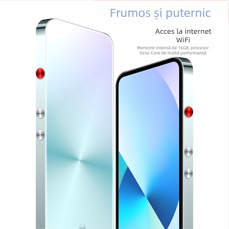 M100Pro play­er multimedia portabil cu Bluetooth, USB 3.0, card SD extensibil, ecran tactil HD 480x1120, baterie 2050 mAh, aproximativ 6 ore redare