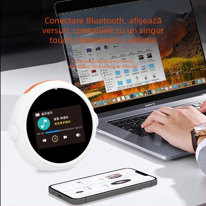 Ceas inteligent AI pentru copii – ecran LCD, reîncărcabil, Wi‑Fi, redare MP3, interacțiune emoțională