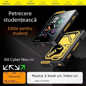 Player muzical portabil MP4/MP3, sunet fără comprimare, ecran tactil, stil Walkman