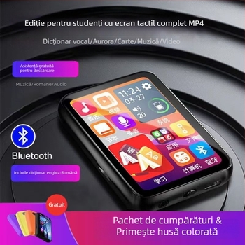 Versiune pentru elevi MP4/MP5 cu touchscreen, player multimedia portabil cu Bluetooth pentru citirea romanelor și ascultarea muzicii