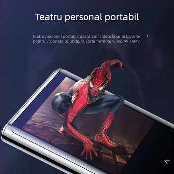 MP3 player M27 cu Bluetooth, ecran tactil color de 1,8 inch, audio WAV, video AVI/AMV, redare de 8 ore