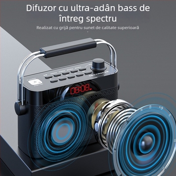 Radioul Wi‑Fi S100 – reglaj digital pe bandă completă, 10W RMS, Bluetooth/MP3/WMA, baterie 3000mAh