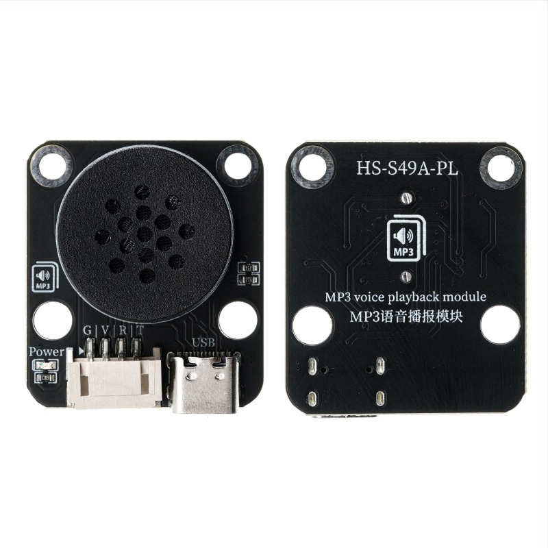 Modul MP3 pentru redare voce pentru Arduino, compatibil LEGO, control prin port serial – Model HS-S49PL