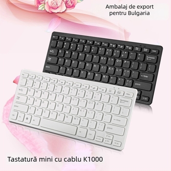 Tastatură pentru laptop, 78 taste, cablu, fără iluminare de fundal, ABS material