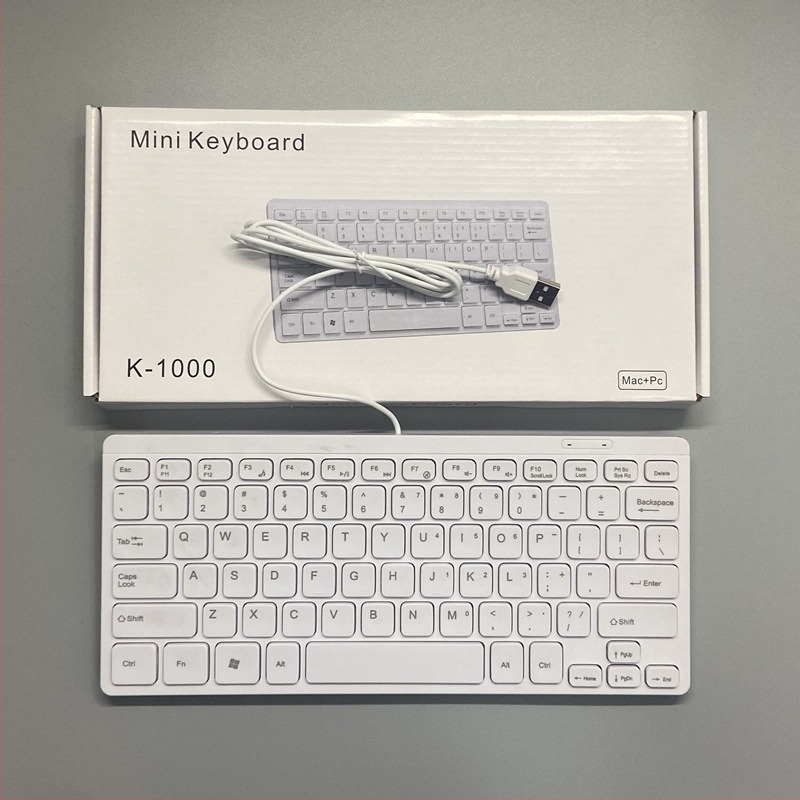 Tastatură pentru laptop, 78 taste, cablu, fără iluminare de fundal, ABS material