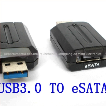 Adaptor USB 3.0 către eSATA – Interfață USB 3.0, Viteză transfer 3.0, Nucleu din cupru, Conector unic