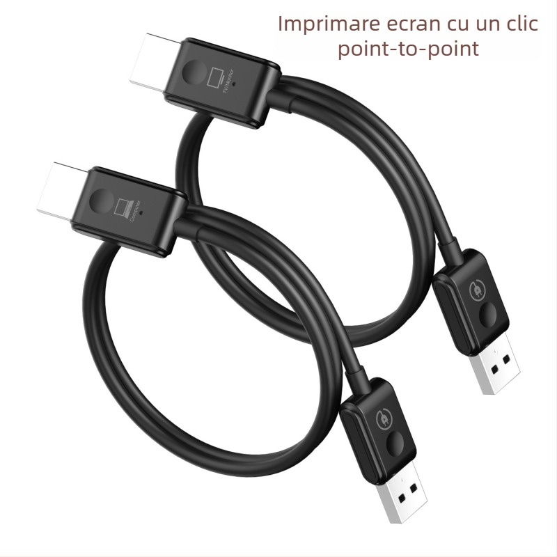CS6 Transmițător și receptor HDMI fără fir, oglindire ecran 1080p, kit HDMI extender Plug-and-Play, transmițător și receptor, compatibil cu iOS/Android/Windows