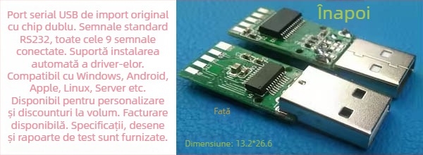 Adaptor FTDI USB către RS232 - placă convertor, interfață USB-serială, cip FTDI, viteză 115200, model SN-200123