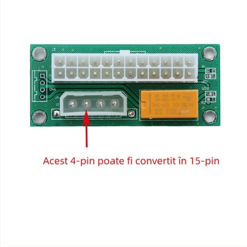 EZ Zeus EZ0304 Carte adaptor pentru alimentare duală, 24 pini, pornire sincronă pentru Add2Psu, 4-Pin