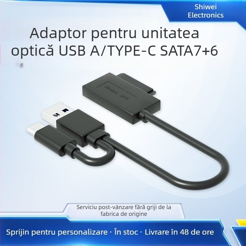 Cablu adaptor SATA extern USB 2.0, 50 cm, cu miez de cupru, conector unic