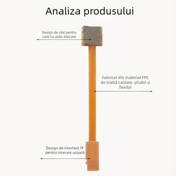 Adaptor cablu TF microSD cu suport extern pentru card pentru monitorizare și teste de navigație (model 14/20)