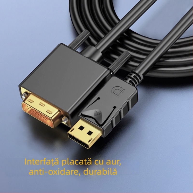 Cablu adaptor DP la DVI/VGA, interfață DP, 1080P