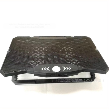 Bază de răcire pentru notebook, 6 ventilatoare, linie de 54 mm, construcție din plastic, pentru laptopuri/ ultrabookuri