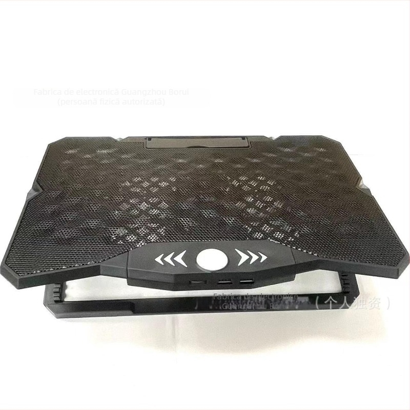Bază de răcire pentru notebook, 6 ventilatoare, linie de 54 mm, construcție din plastic, pentru laptopuri/ ultrabookuri