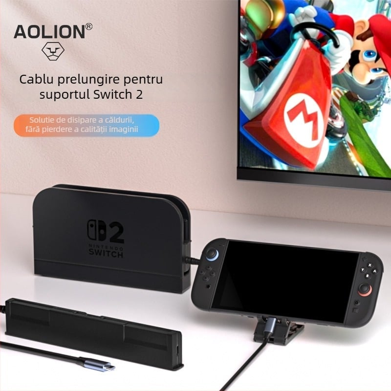 Cablu adaptor pentru Nintendo Switch 2, conversie Type-C, 2 m, nucleu de cupru, conector unic