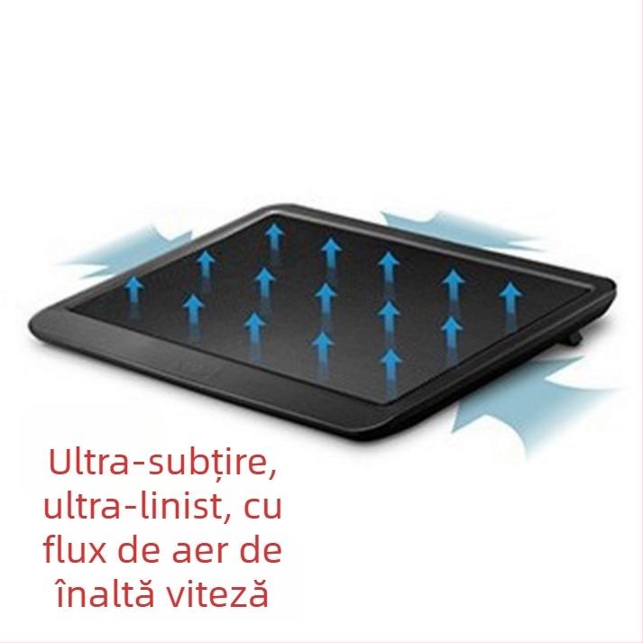 Bază de răcire pentru notebook N19, cu 1 ventilator, răcire prin aer, din plastic, pentru PlayBook