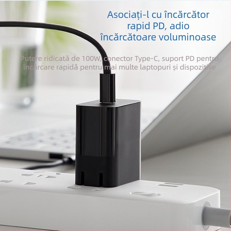 YXL PD100W Cablu Patch către adaptor DC pentru laptop, 1.8 m, miez din cupru acoperit cu aluminiu, interfață: altă, putere: 100W/65W