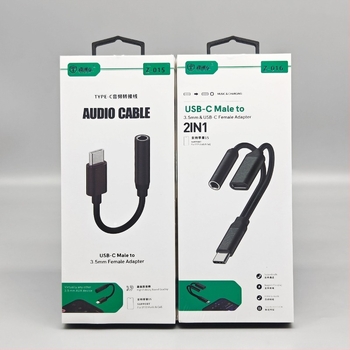 Adaptor pentru căști Apple 15, Huawei P70 și Xiaomi TC către 3,5 mm — cablu convertor pentru încărcare live și jocuri (Model z015 z016; Tip: patch cord; Interfață: Altă; Cip: Ediție Digitală; Lansare: 2024)