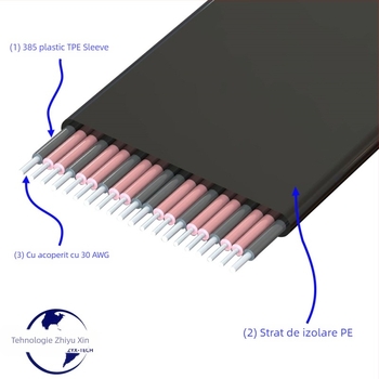 Cablu adaptor pentru placă video, PCIe x1 la x1, PCIe 3.0, conectori bărbați la bărbați