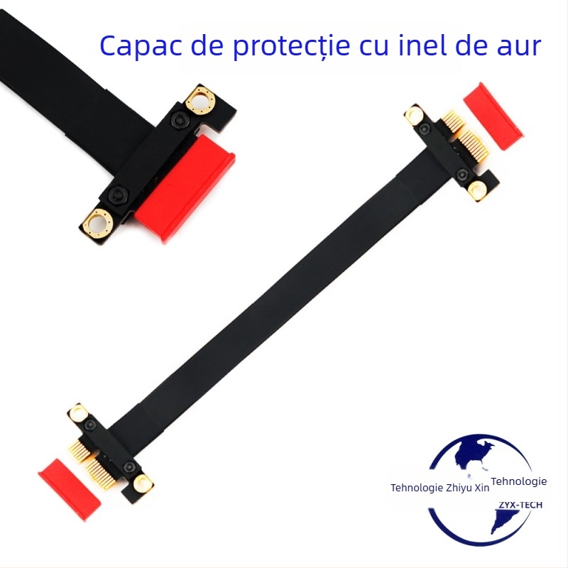 Cablu adaptor pentru placă video, PCIe x1 la x1, PCIe 3.0, conectori bărbați la bărbați