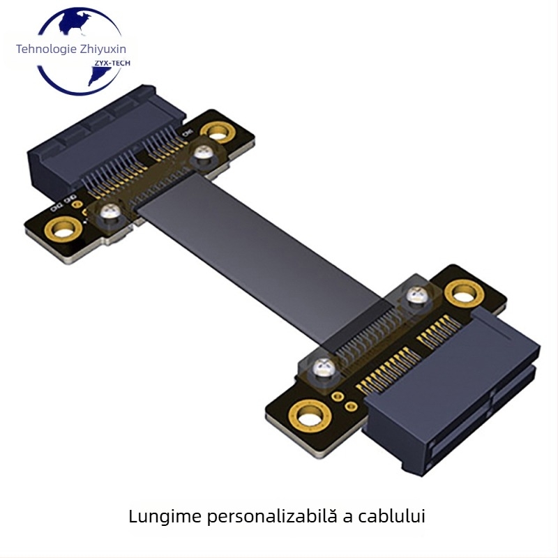 Cablu adaptor pentru placă video, PCIe x1 la x1, PCIe 3.0, conectori bărbați la bărbați