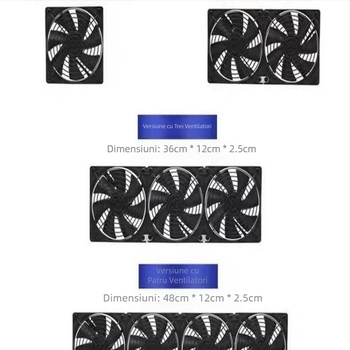 Ventilator de evacuare silențios 220V cu reglaj de viteză pentru răcirea carcasei și a plăcii grafice