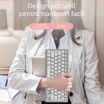 K019 Tastatură Bluetooth Fără Fir - 78 Taste, Compactă, Ergonomică, Multilingvă, pentru telefoane, tablete și PC-uri
