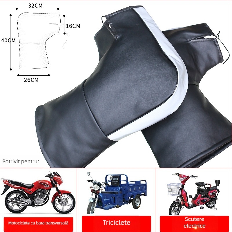 Husă pentru ghidon motocicletă – PVC, Gathering Leopard, pentru motociclete, personalizare disponibilă