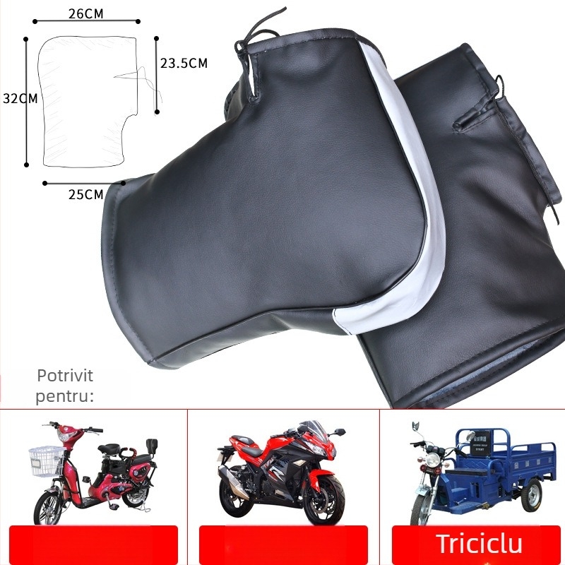 Husă pentru ghidon motocicletă – PVC, Gathering Leopard, pentru motociclete, personalizare disponibilă