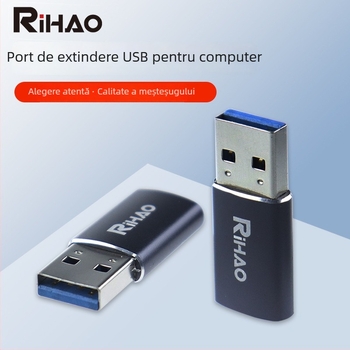 RIHAO OTG Type-C către USB 3.0 adaptor, 10Gbps, model Z10/Z11, port unic