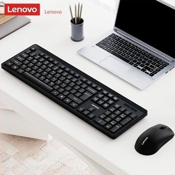 Lenovo Kn210 Set de tastatură și mouse fără fir – design ergonomic, tastatură Bluetooth și mouse Bluetooth, 1200 DPI