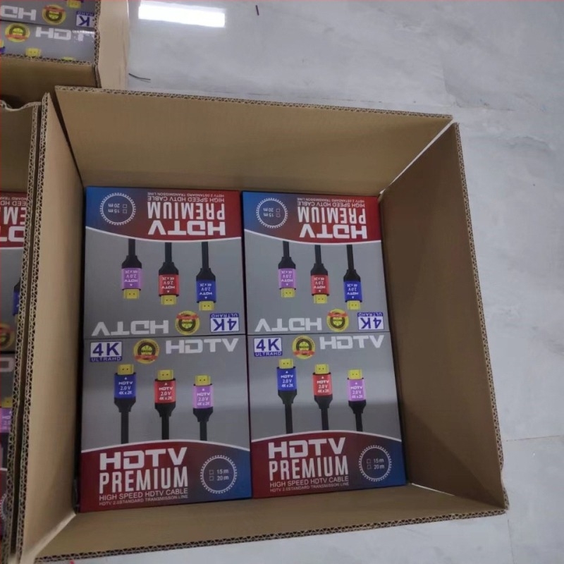 Cablu HDMI Versiunea 2.0, 4K, Cupru placat cu aur, Compatibil TV, calculator, proiector