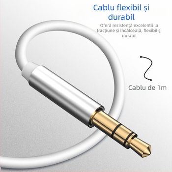 Apple Aux cablu audio pentru mașină 8P la 3,5 mm adaptor cablu, linie audio, cupru cablu, nucleu tinat