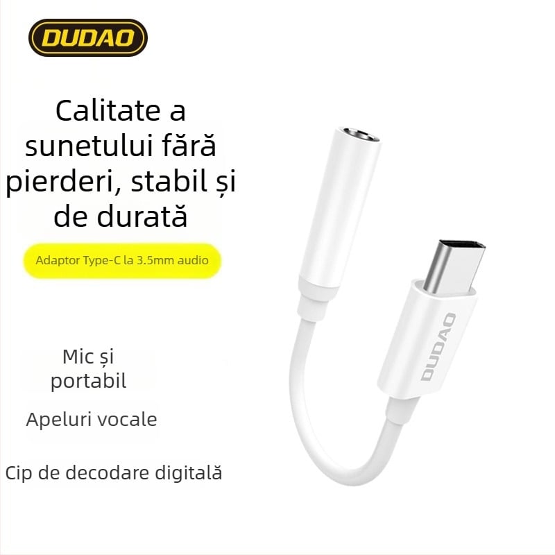 Unique L16C Cablu convertor audio Type-C la 3,5 mm