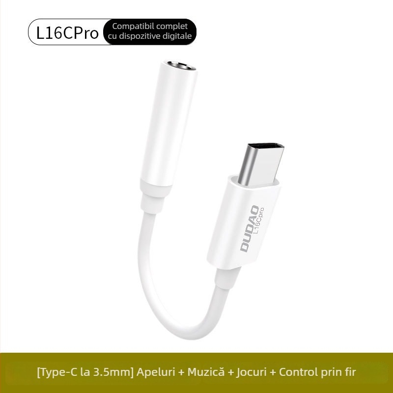 Unique L16C Cablu convertor audio Type-C la 3,5 mm