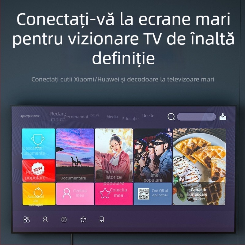 Cablu HDMI 2.0 cu suport 4K și 3D, contacte placate cu aur, conductor din cupru fără oxigen, pentru set-top box, proiector sau monitor