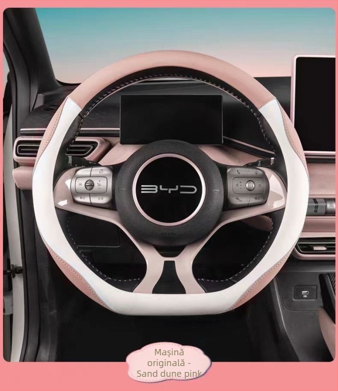 Husă pentru volan Fattier pentru BYD Seagull – universal pentru toate sezoanele, piele artificială, instalare pentru model de mașină